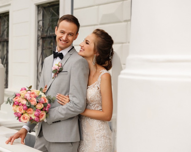 robe et costume de mariage